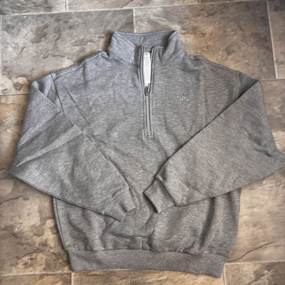 Alo accolade quarterzip gray size xs